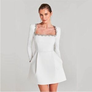 Nadine Merabi Kimberly White Dress 2
